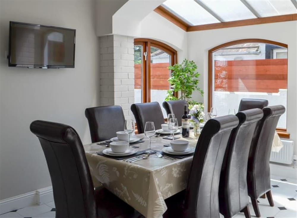 Ideal dining area at Blair Terrace in Portpatrick, near Stranraer, Wigtownshire