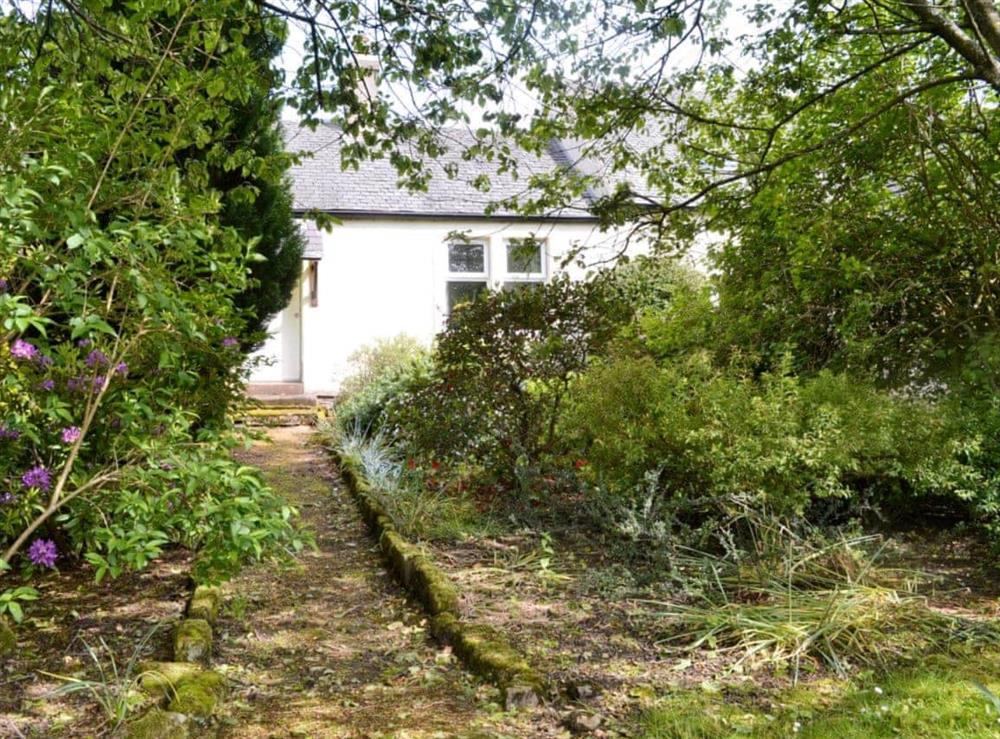 Garden at Blairhosh Cottage in Balloch, Loch Lomond, Dumbartonshire