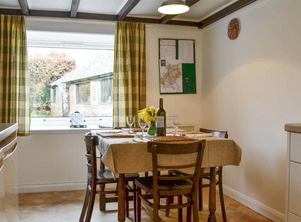 Spacious dining area within kitchen at Blairhosh Cottage in Balloch, Loch Lomond, Dumbartonshire