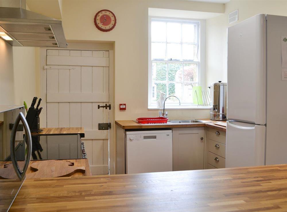 Fitted modern kitchen at Blaithwaite Stables, 