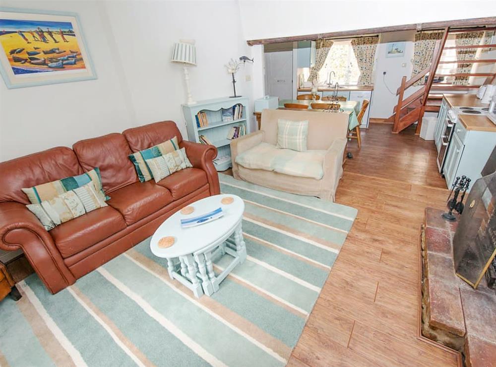 Comfortable living area at Buttercup Cottage, 