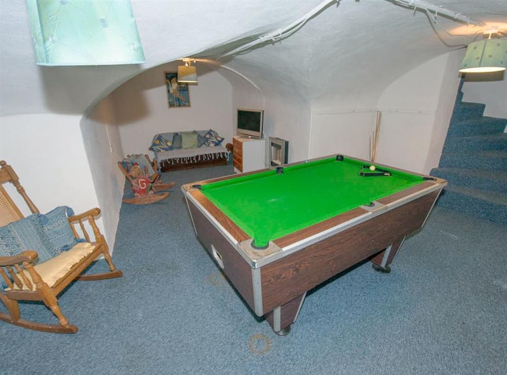 Entertaining games room at Buttercup Cottage, 