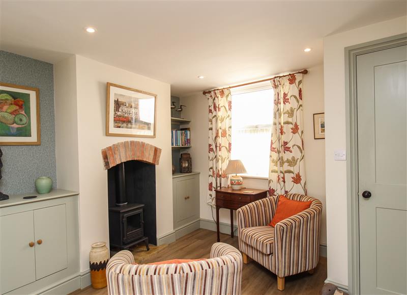Relax in the living area at Blanche Cottage, Brewers Quay Harbour