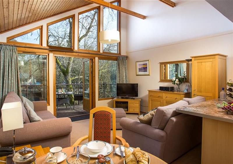 Relax in the living area at Blencathra Lodge (B), Keswick