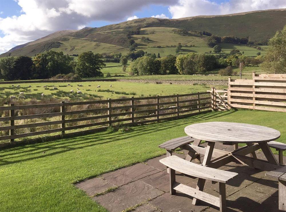 Lovely garden with spectacular views of the local landscape at Blencathra in Penrith, Cumbria