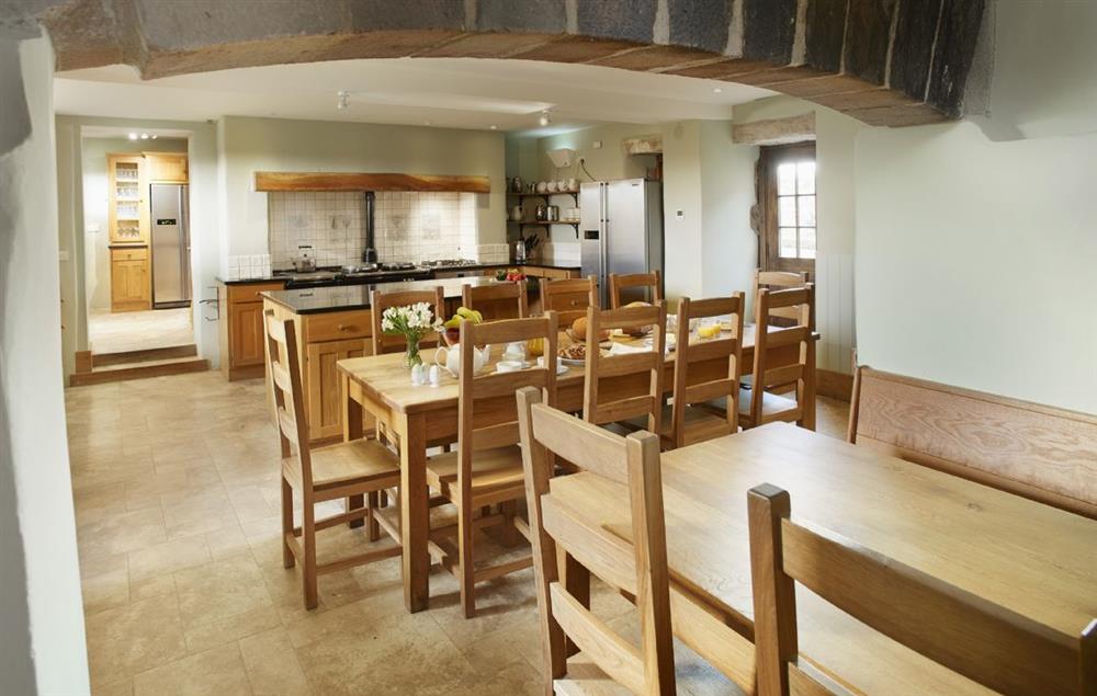 Breakfasting kitchen which leads to utility rooms (photo 2) at Blencowe Hall, Blencowe