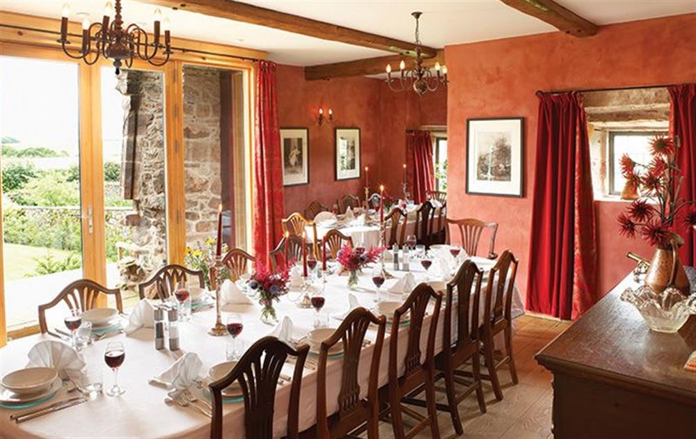 Formal dining room at Blencowe Hall, Blencowe
