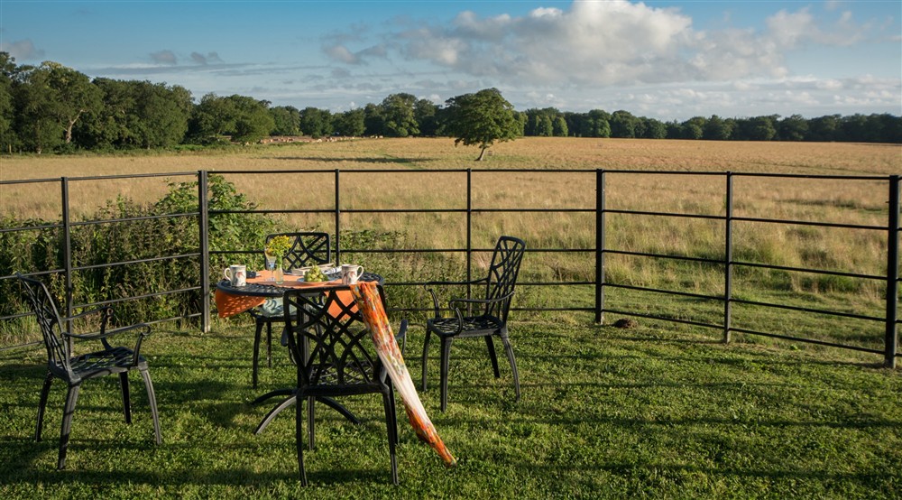 The garden at Blickling Tower in Blickling, Norfolk
