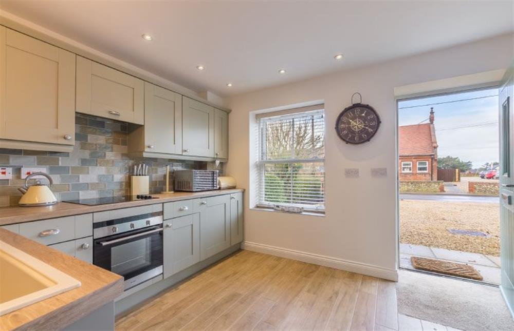 Ground floor: Contemporary kitchen at Blossom Cottage, Brancaster near Kings Lynn