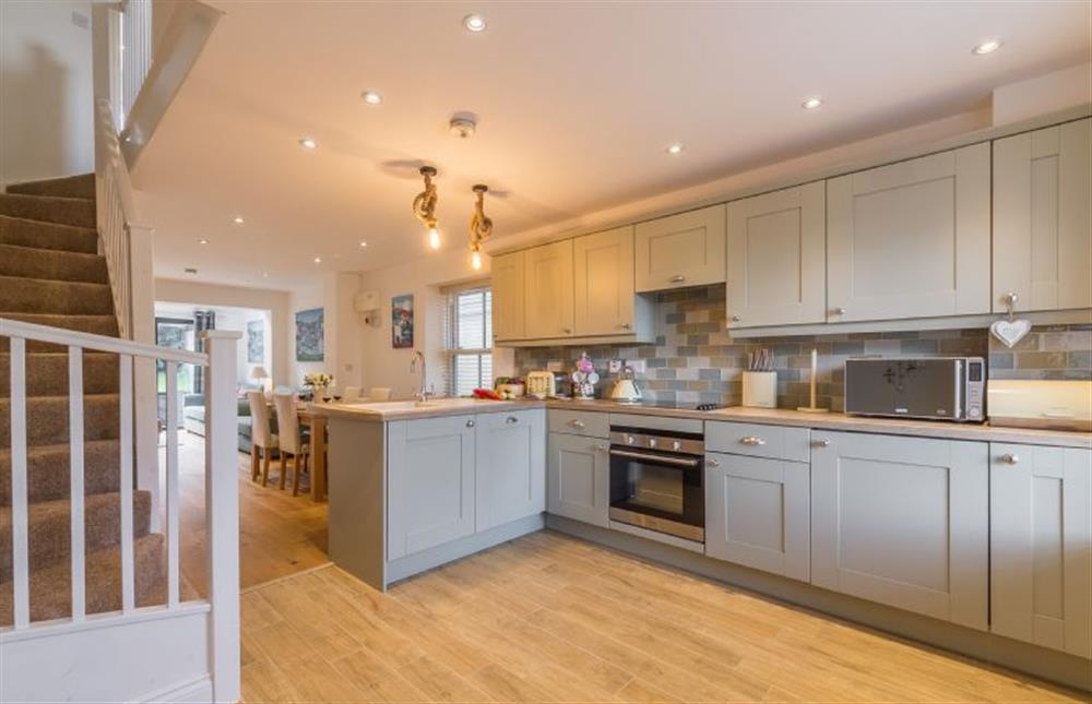 Ground floor: The modern kitchen is well-equipped at Blossom Cottage, Brancaster near Kings Lynn