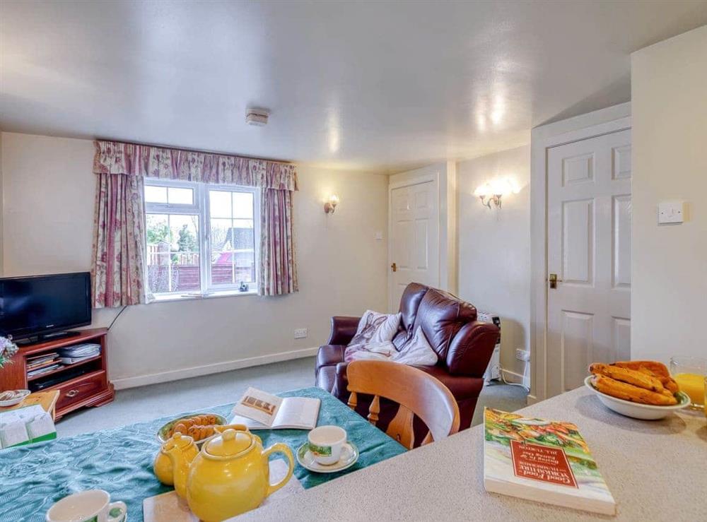 Open plan living space at Blossom Cottage in Goldsborough, near Harrogate, North Yorkshire