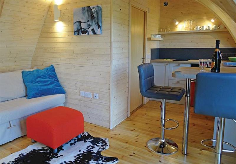 Inside a Lakeside Pod VIP at Blossom Plantation Pods in Chathill, Nr Alnwick