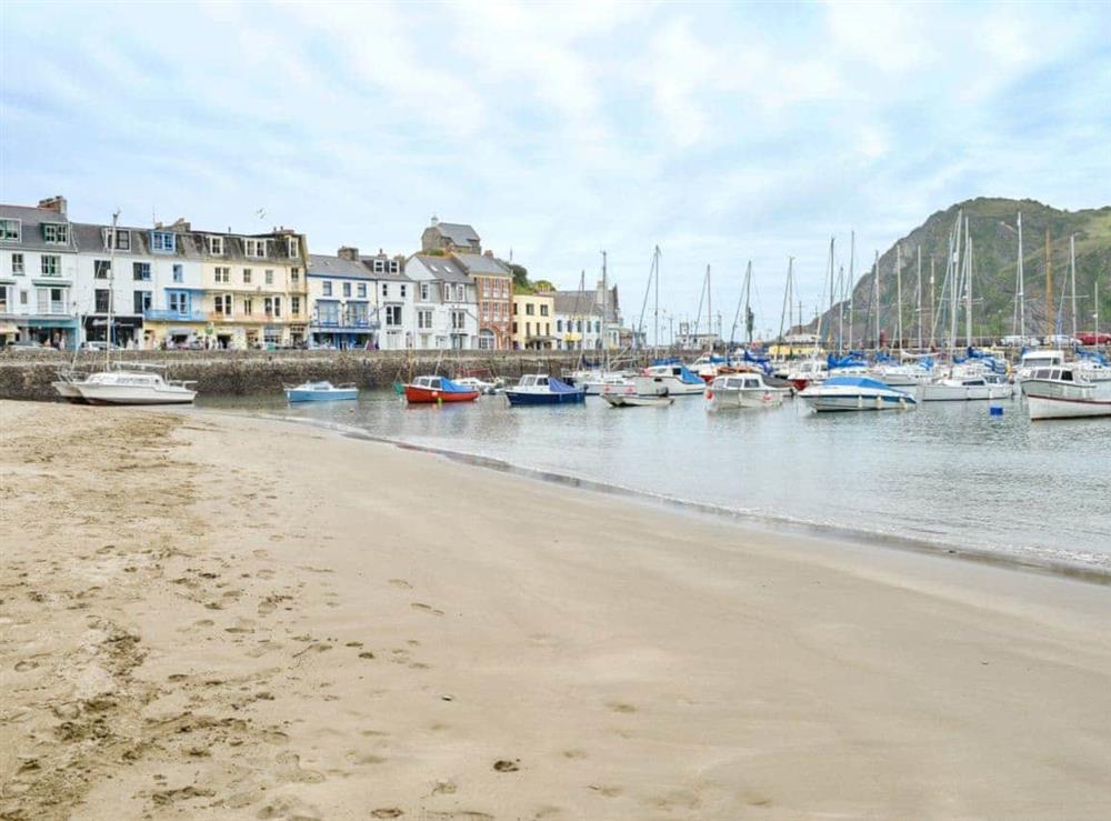 Idyllic harbour and sandy beach at Blue Beach House in Ilfracombe, Devon