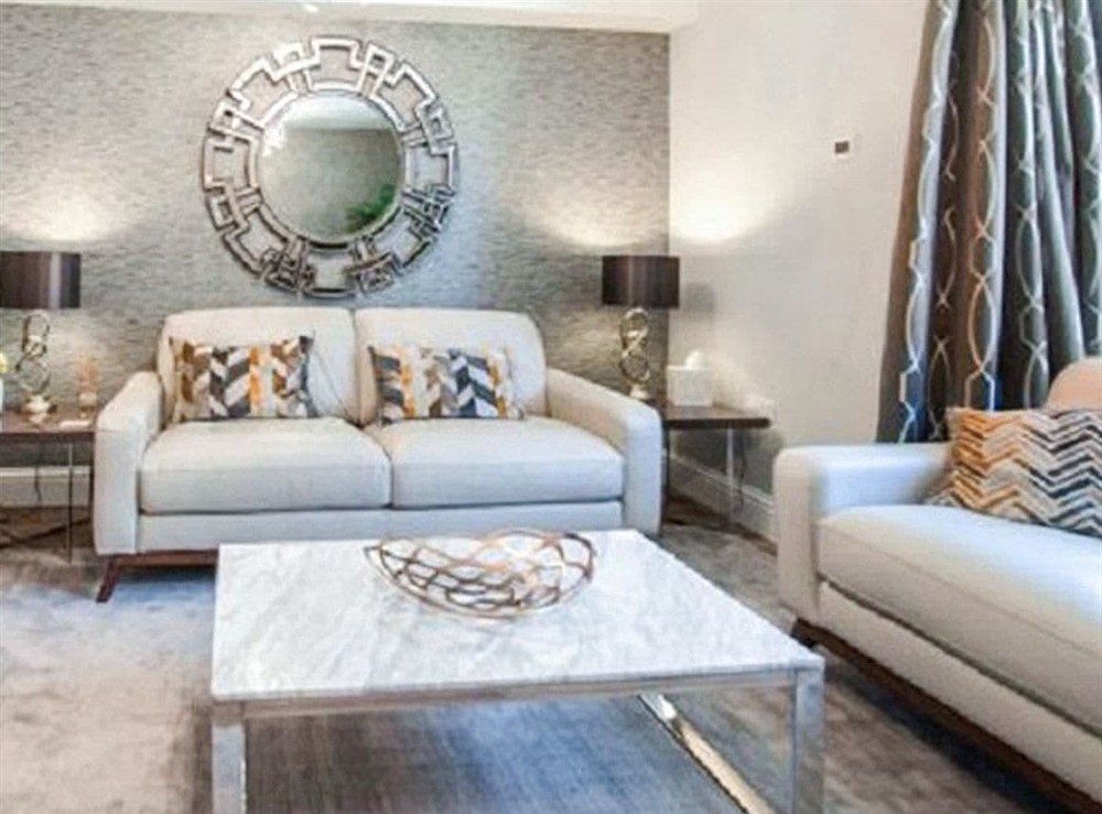 Living area at Blue Bridge in York, North Yorkshire