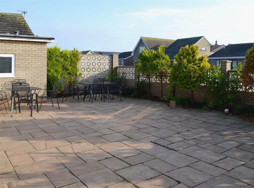 Outdoor area at Blue Caps in Beadnell, Northumberland