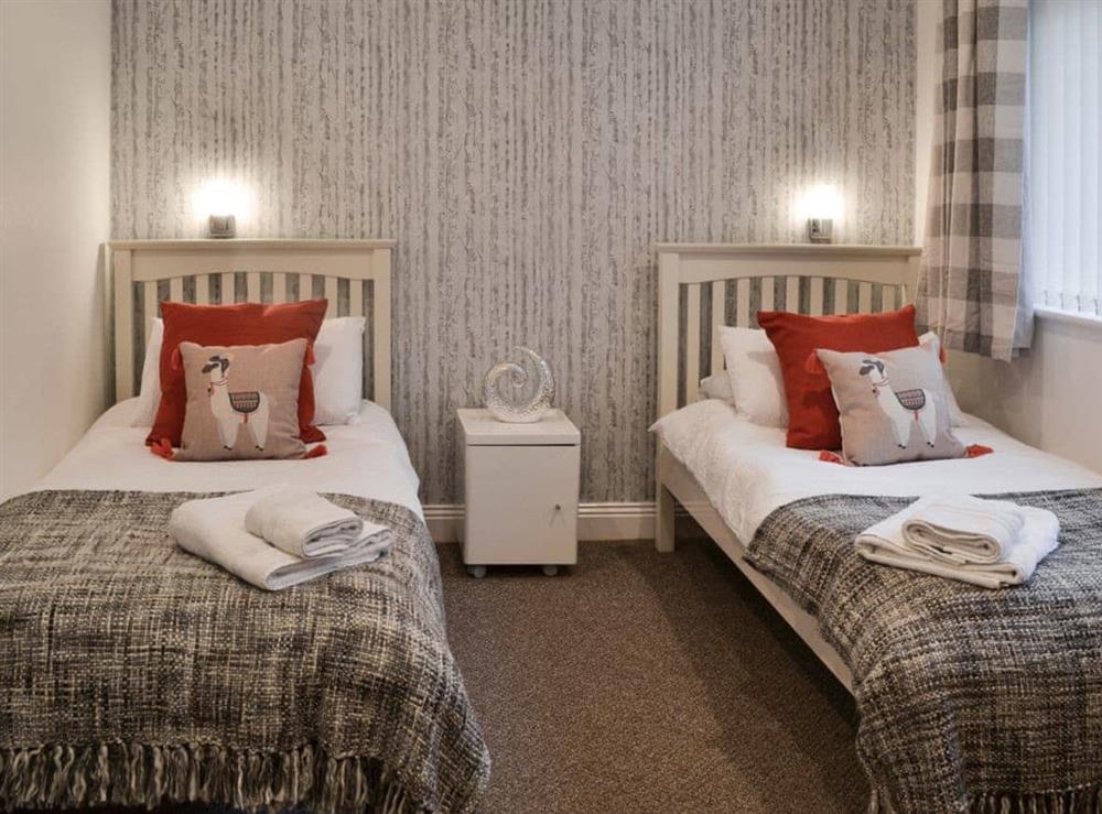 Twin bedroom at Blue Caps in Beadnell, Northumberland