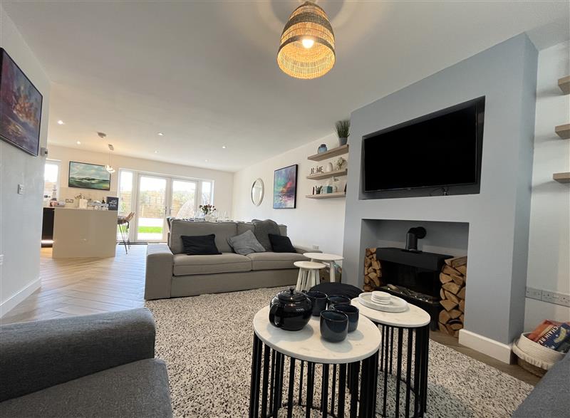 The living area at Blue Drift, Budleigh Salterton