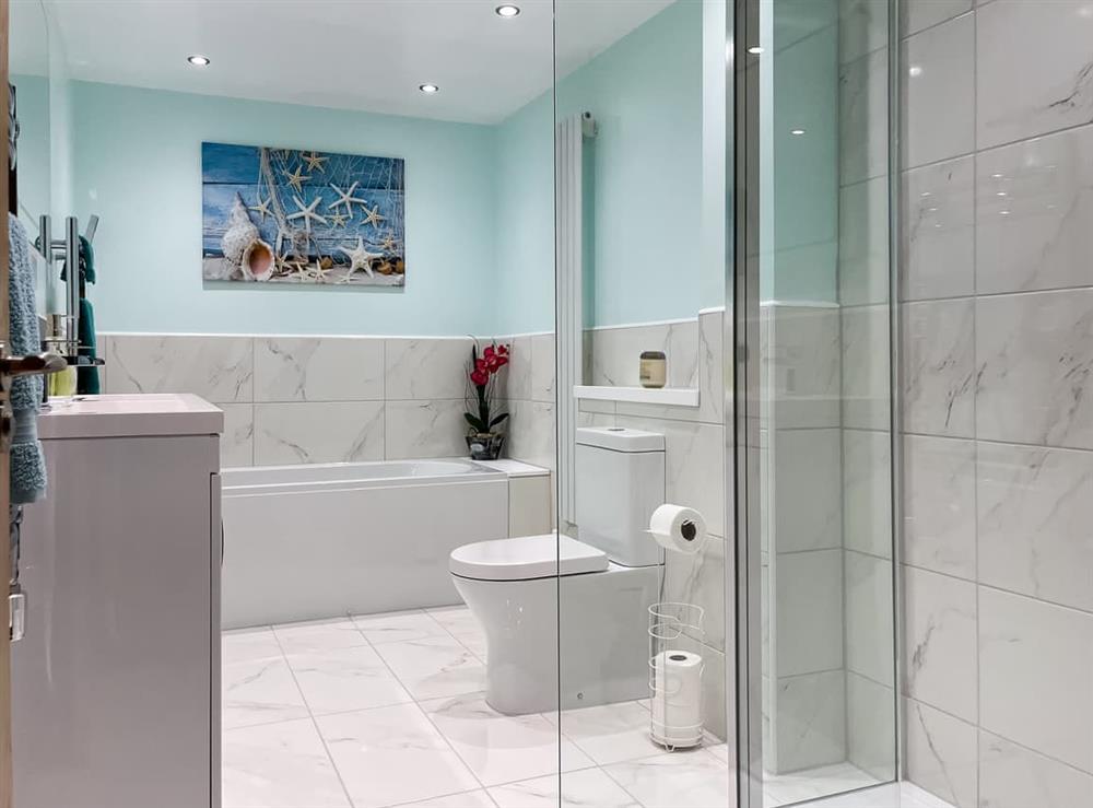 Bathroom at Blue Inkle in West Quantoxhead, Somerset