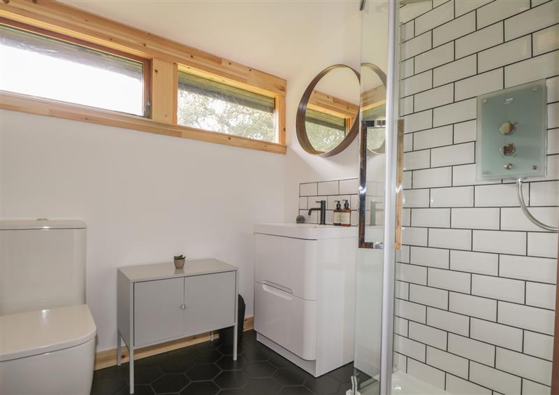 The bathroom at Blue Pine Lodge, Dornoch