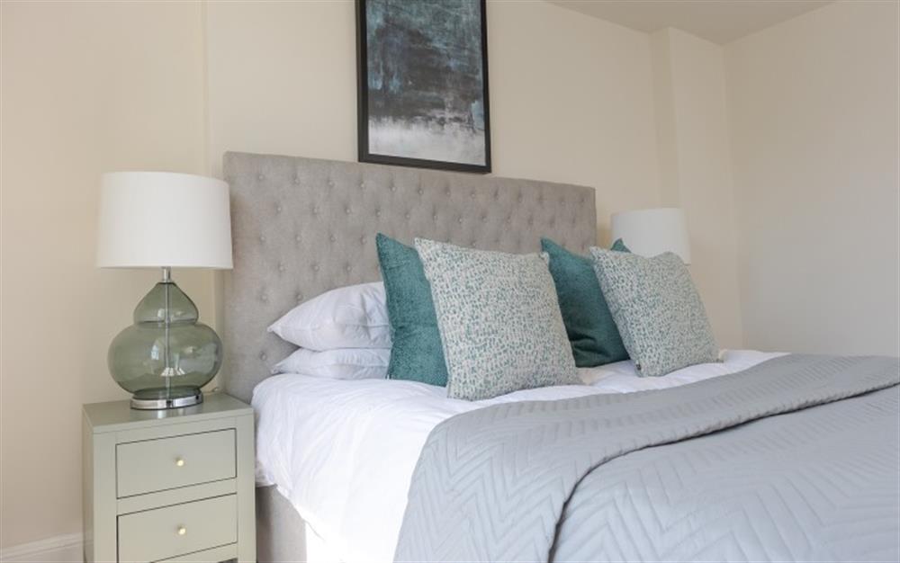 Bedroom 1 King size bed at Blue Shore in Lyme Regis