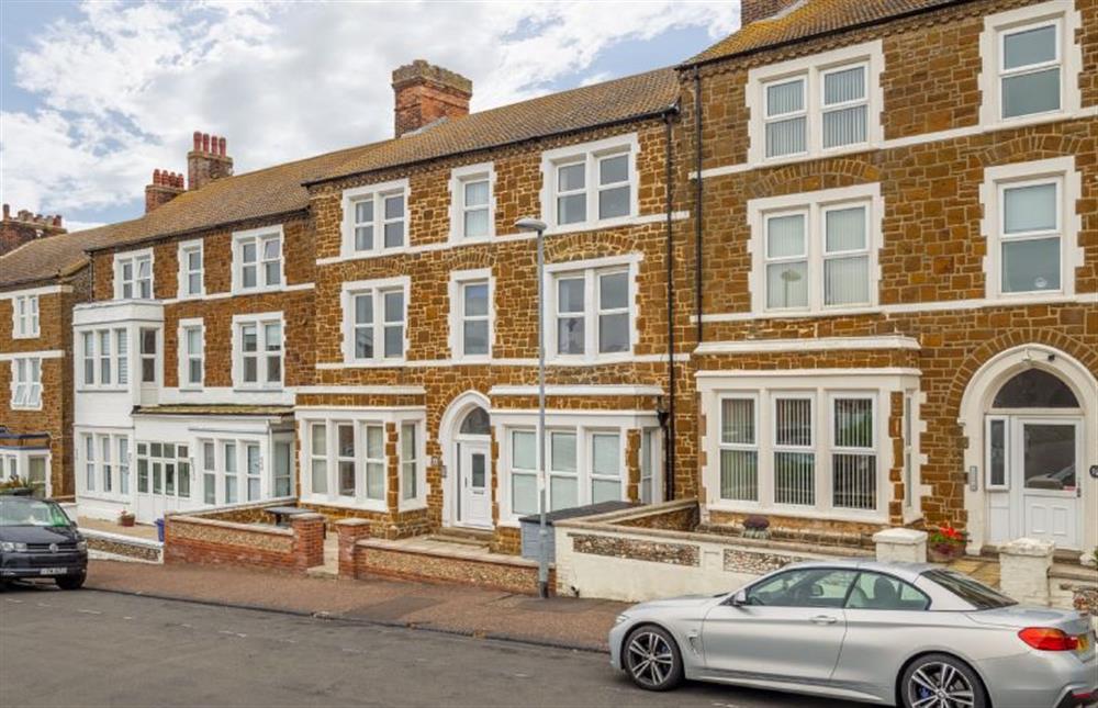 Exterior: A lovely position in this popular seaside town at Blue Skies Apartment, Hunstanton