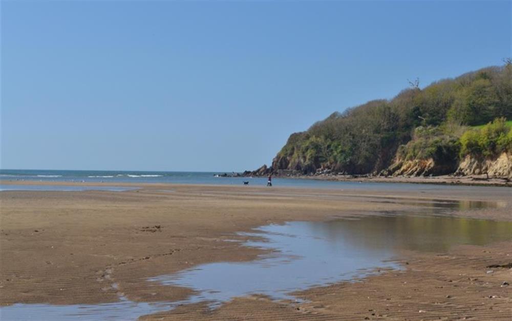 Nearby Mothercombe beach at Blue Skies in Noss Mayo