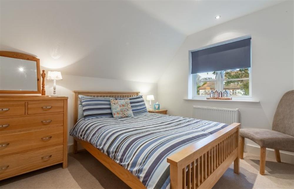 First floor: Bedroom two, double room looking to front of house at Blue Skies, Old Hunstanton