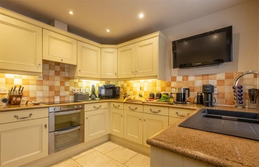 Ground floor: A well-equipped fitted kitchen at Blue Sky, Wells-next-the-Sea