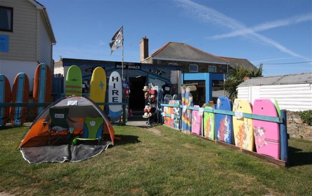 Surf hire available at Blue Waters in Perranporth