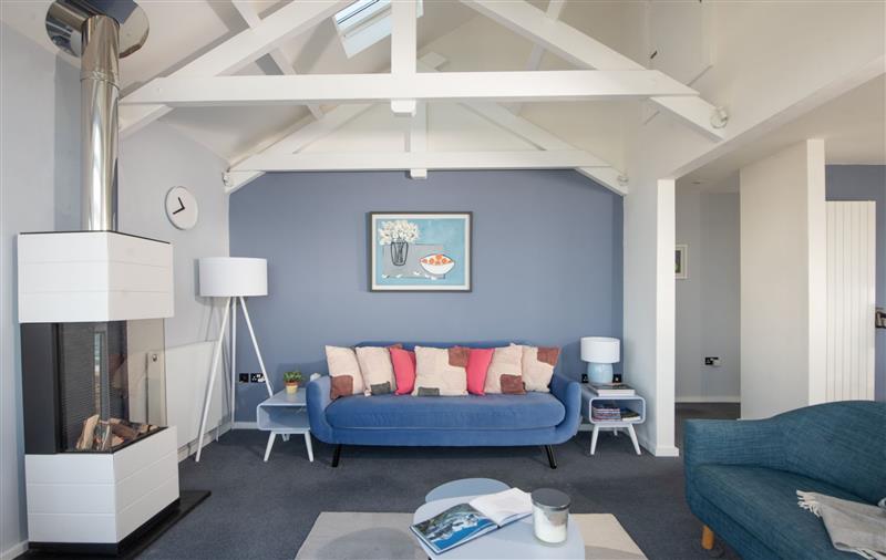 Enjoy the living room at Blue Yonder, Cornwall