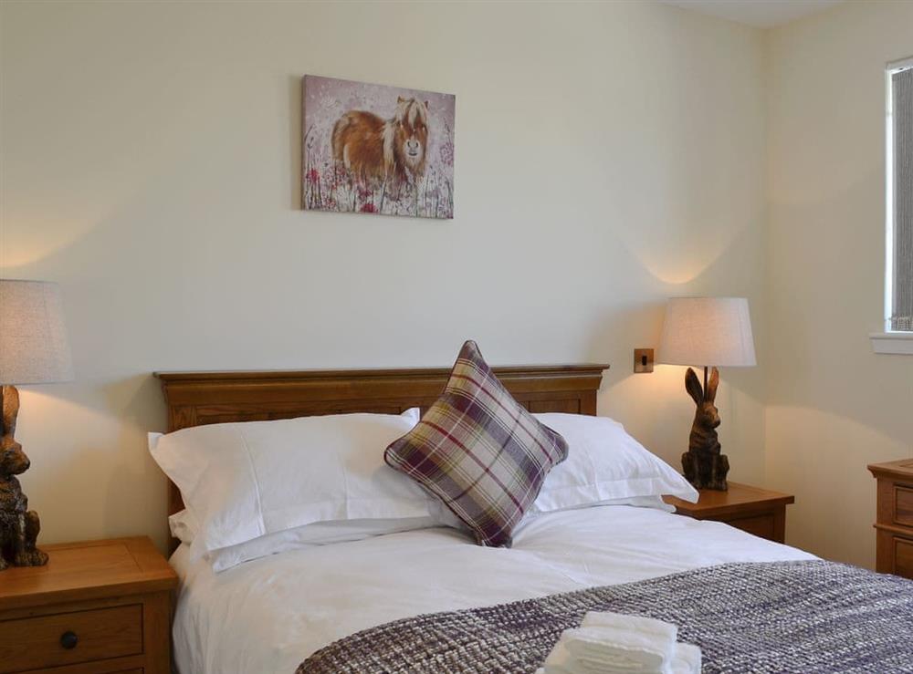 Comfortable double bedroom at Blueacres in Kilbucho, near Biggar, Lanarkshire