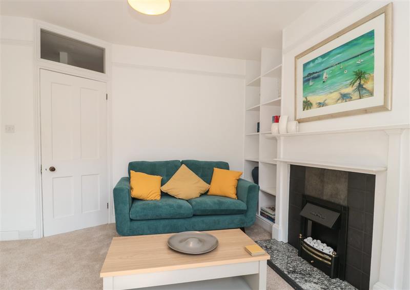 The living area at Bluebell Apartment, Swanage