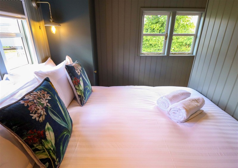 This is the bedroom at Bluebell, Ashby-cum-Fenby near Waltham