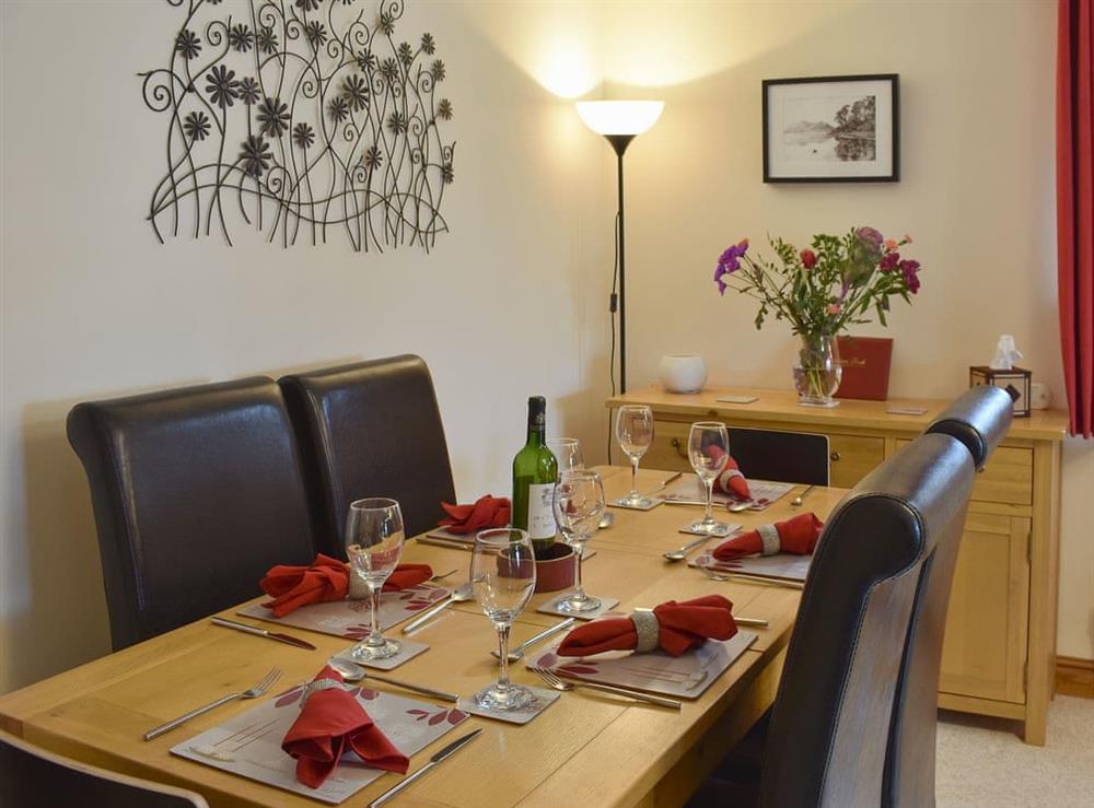 Ideal dining area at Bluebell Barn in Newbiggin on Lune, near Kirkby Stephen, Cumbria