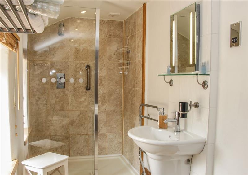 This is the bathroom at Bluebell Cottage, Broxwood near Pembridge
