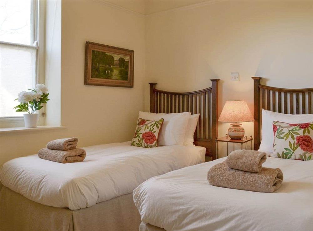 Comfortable twin bedroom at Bluebell Cottage in Grasmere, near Ambleside, Cumbria