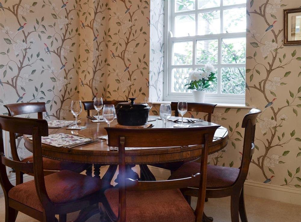 Elegant dining room at Bluebell Cottage in Grasmere, near Ambleside, Cumbria