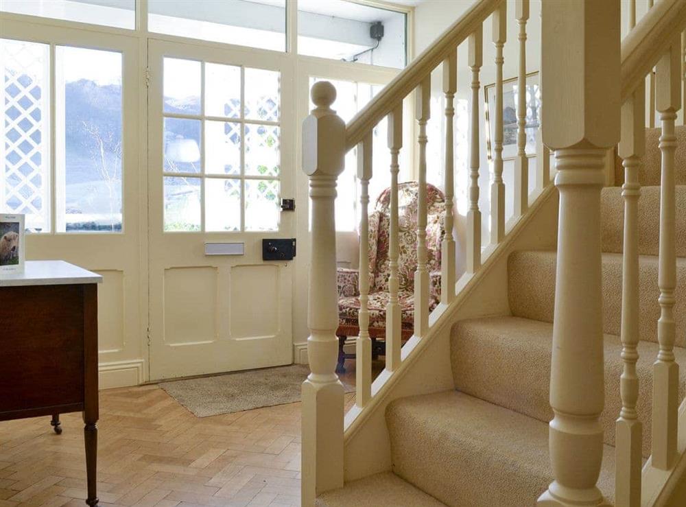 Light and airy entrance hallway at Bluebell Cottage in Grasmere, near Ambleside, Cumbria