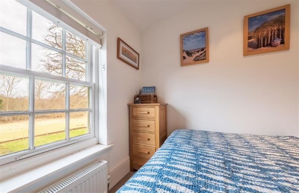Bedroom three has gorgeous views at Bluebell Cottage, Little Walsingham