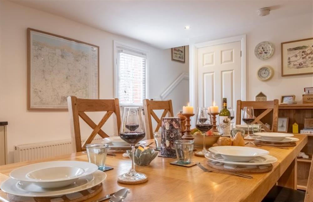 Dining area at Bluebell Cottage, Little Walsingham