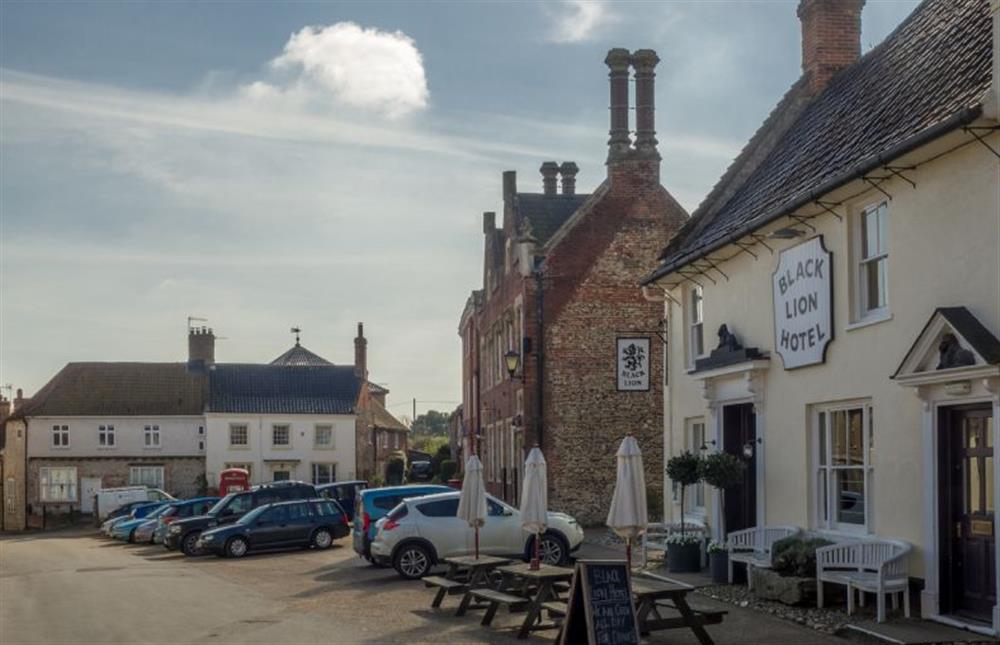 The Black Lion, in the village, is a great pub serving local food