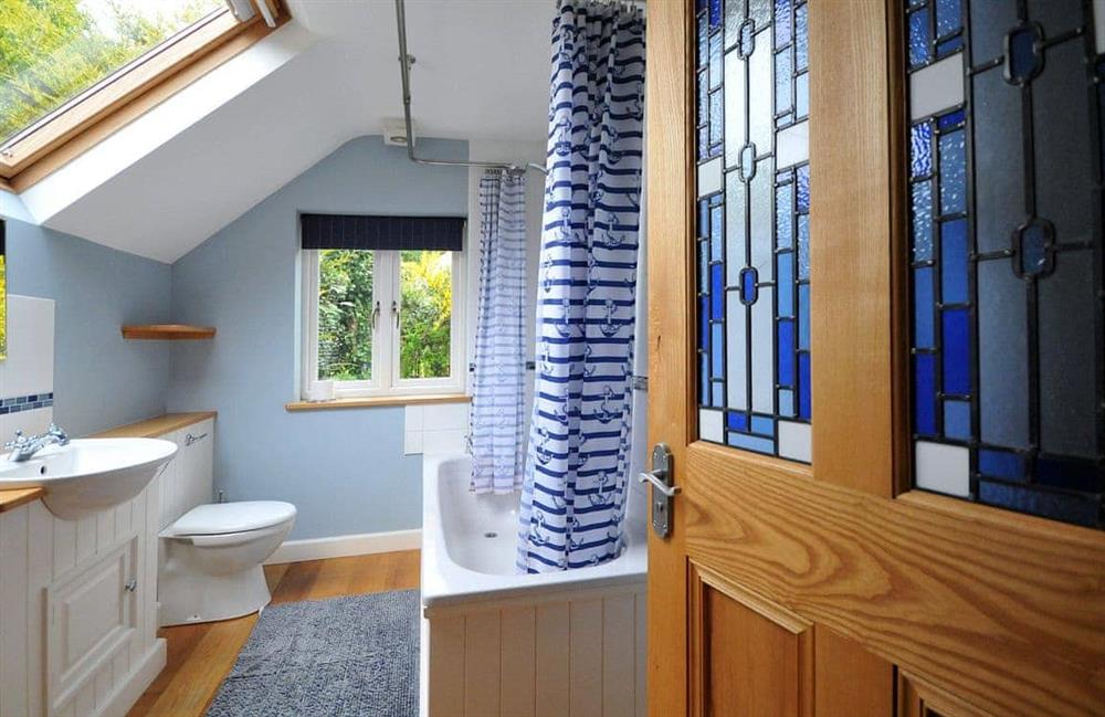 The bathroom at Bluebell Cottage in Llanrwst & Betws y Coed, Gwynedd