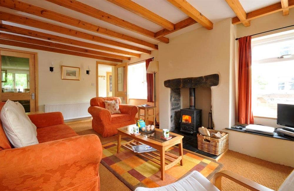 The living room at Bluebell Cottage in Llanrwst & Betws y Coed, Gwynedd
