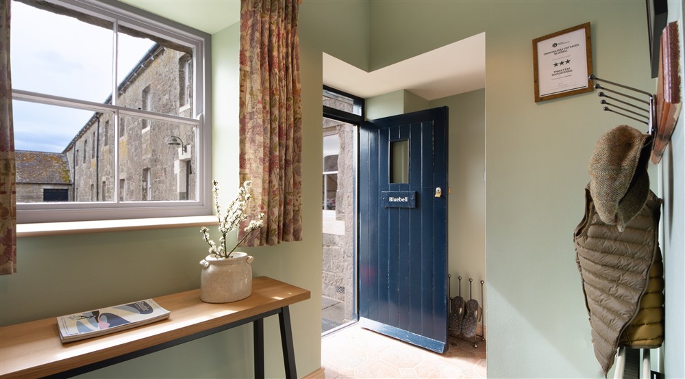 The entrance hall at Bluebell Cottage in Newtownbutler, County Fermanagh