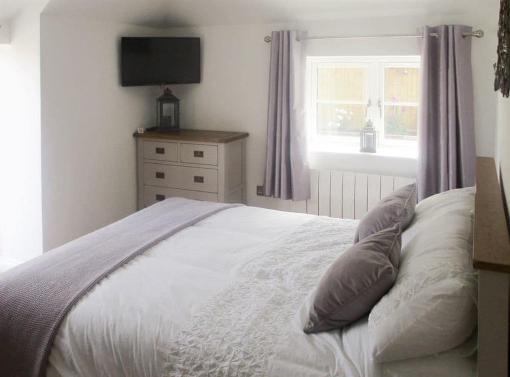 Relaxing double bedroom at Bluebell Cottage in Over Stowey, near Taunton, Somerset