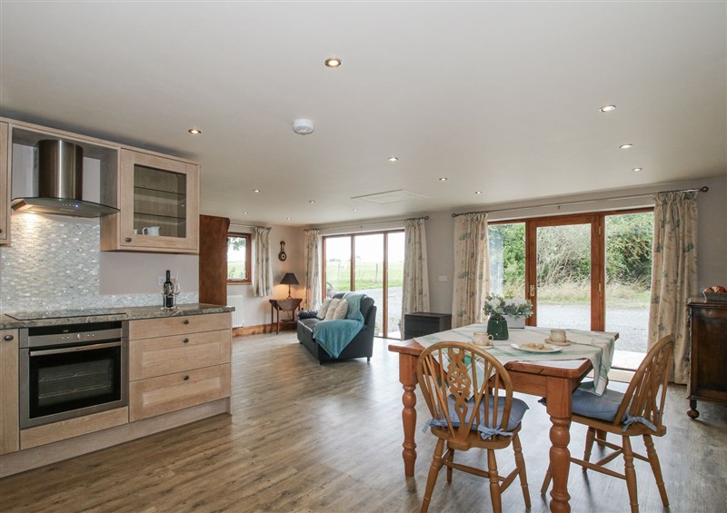 The living area at Bluebell Cottage, Tenbury Wells