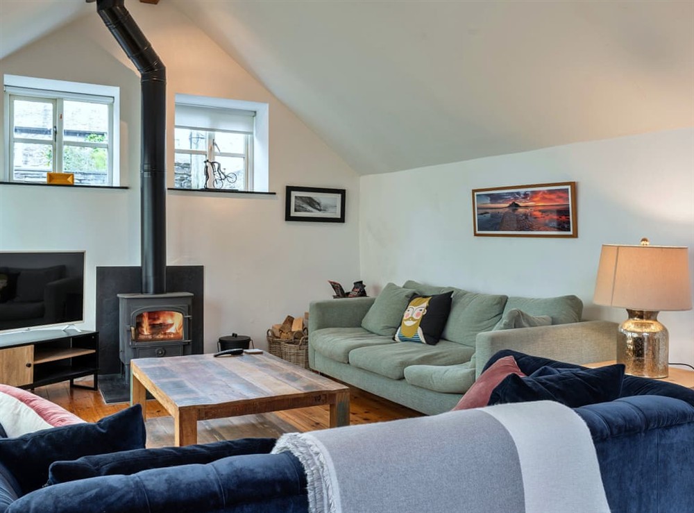 Living room at Bluebell House in Falmouth, Cornwall