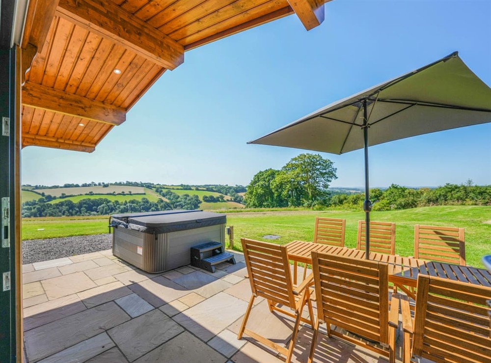 Outdoor at Bluebell Lodge in Hittisleigh, Devon