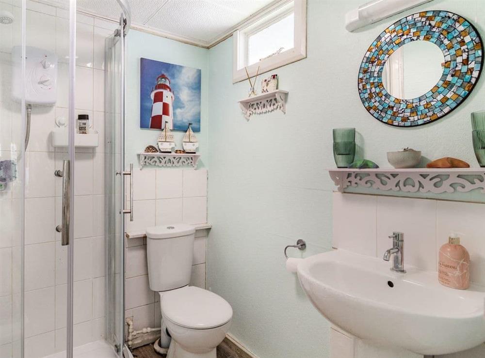 Shower room at Bluebird Chalet in Mundesley, near North Walsham, Norfolk