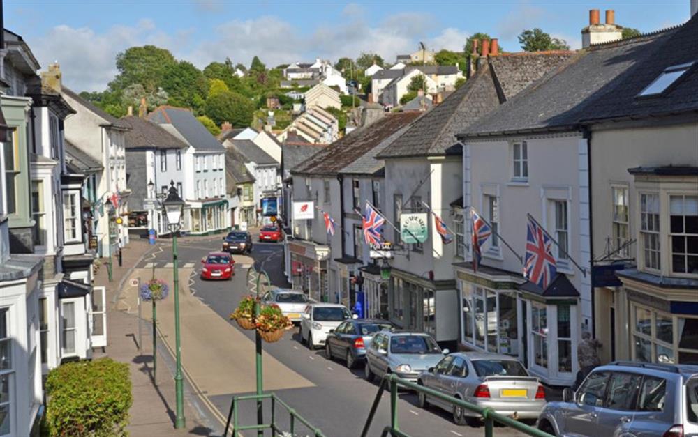Another view of Modbury town, with lots of independent retailers and eateries at Bluegate Barn in Modbury
